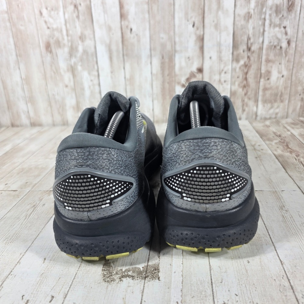 Brooks Ghost 16 Mens Running Shoes Grey Black Lime 11.5 Medium 1104181D040 - Picture 3 of 8
